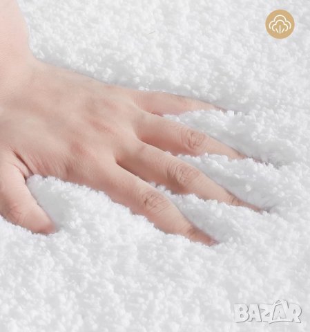 Меко килимче за баня / постелка за баня 50 х 80 см B-UK-WZBXHY-WHITE, снимка 5 - Килими - 42811994