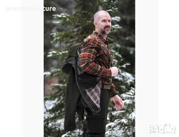 🏕️ ОФЕРТА → Pinewood / мъжка хибридна ловна риза ○, снимка 12 - Ризи - 53924926