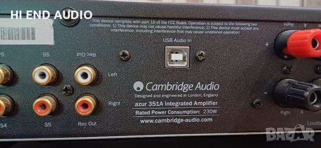  Cambridge audio Azur 351A , снимка 4 - Ресийвъри, усилватели, смесителни пултове - 42267719
