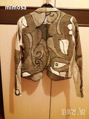 Късо ленено сако, снимка 11 - Сака - 38108290