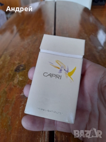 Кутия от цигари Capri, снимка 2 - Колекции - 52940423