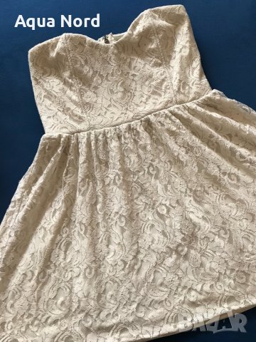 Елегантна дантелена рокля Л, снимка 6 - Рокли - 38569895