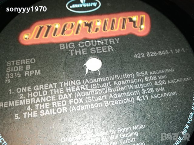 BIG COUNTRY THE SEER-LONDON/NEW YORK 0106222143, снимка 13 - Грамофонни плочи - 36951852