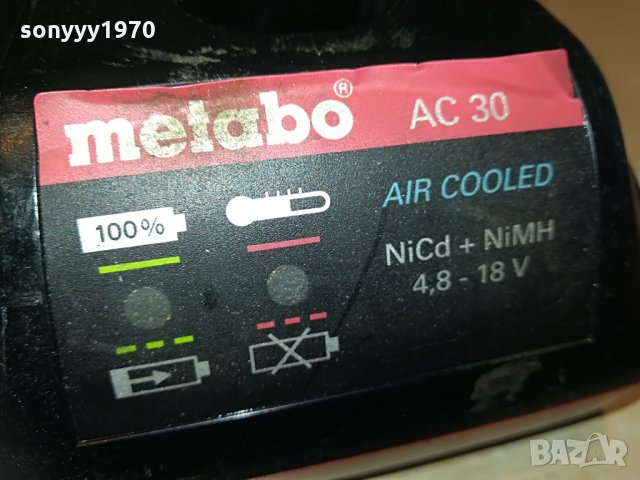 metabo ac30 battery charger-внос швеицария, снимка 11 - Винтоверти - 29794996