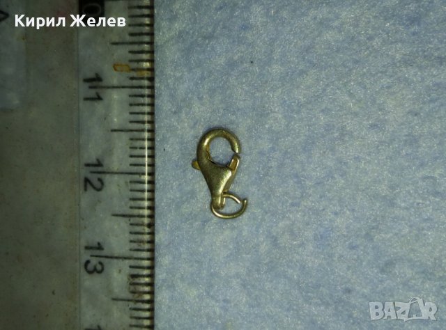 СТАРА СРЕБЪРНА КАРАБИНКА ЗАКОПЧАЛКА СРЕБРО 925 За ВЕРИЖКА ЧАСТИ РЕМОНТ ГРИВНА 40072, снимка 6 - Бижутерийни комплекти - 42436985
