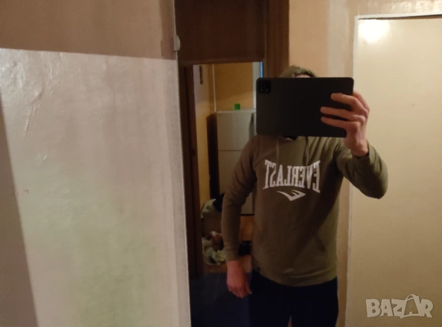 Оригинален суичър Everlast - Military Green, снимка 3 - Суичъри - 53034556