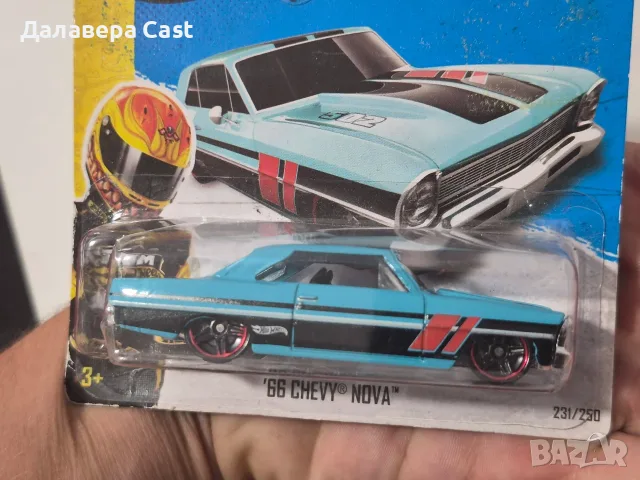 1/64 66 Chevy Nova HotWheels , снимка 5 - Колекции - 56445403