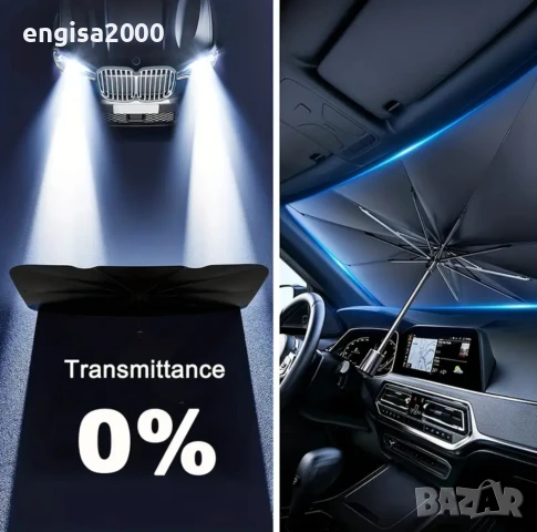 ПРОМО! Сенник-чадър за автомобил: Защита от UV лъчи / Размер: 140х80