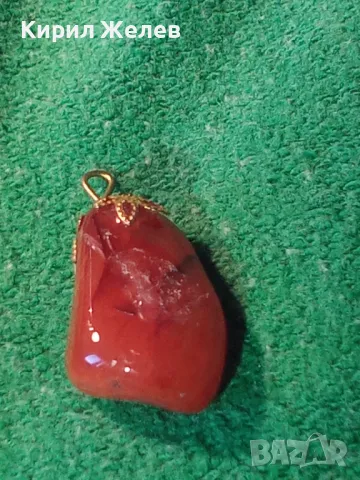 СТАР СКЪПОЦЕНЕН МЕДАЛЬОН - КАРНЕОЛ в ПОЗЛАТЕН ОБКОВ 25844, снимка 13 - Колиета, медальони, синджири - 35679443