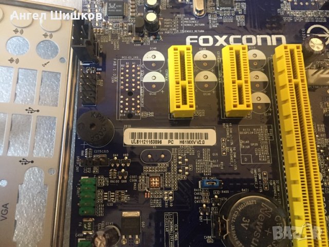 Дънна платка H61 Foxconn H61MXV Socket 1155, снимка 3 - Дънни платки - 29419875