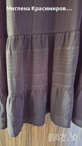 Черна рокля , снимка 2 - Рокли - 47647596