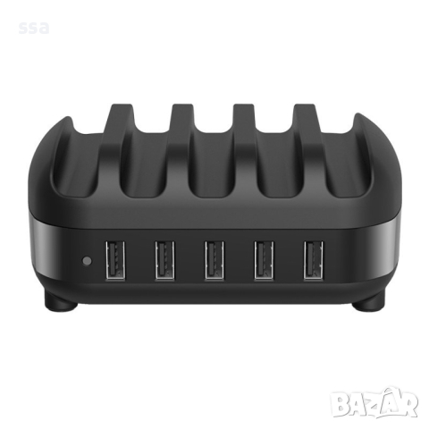 Orico зарядна станция за мобилни устройства Charger Station 220V - 5 x USB 40W black - DUK-5P-EU-BK, снимка 3 - Оригинални зарядни - 44783417