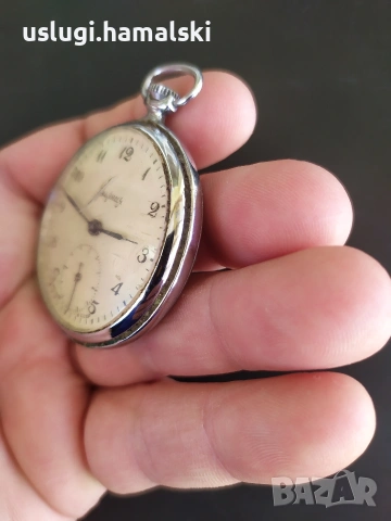 Джобен часовник Мълния, снимка 4 - Антикварни и старинни предмети - 54329459