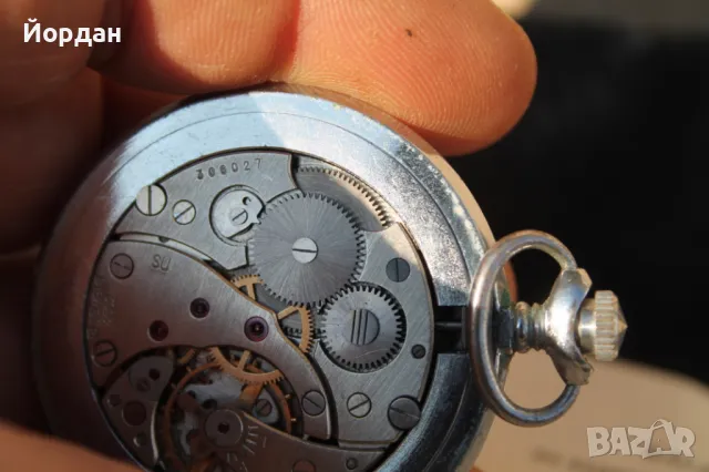 СССР джобен часовник ''Молния'' 18 камъка, снимка 7 - Мъжки - 49405041