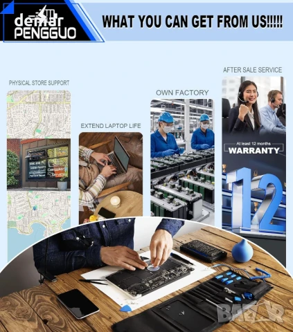 Батерия за MacBook Pro 15 инча A1707 (края 2016 г., средата 2017 г.), снимка 5 - Батерии за лаптопи - 51211548