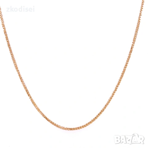 Златен синджир 2,91гр. 49,0см. 14кр. проба:585 модел:37740-6, снимка 2 - Колиета, медальони, синджири - 53875134