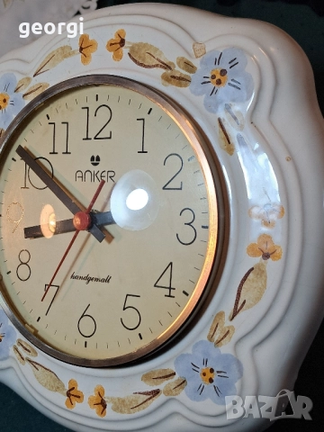 немски керамичен часовник за стена Anker 28/4, снимка 5 - Стенни часовници - 51945466