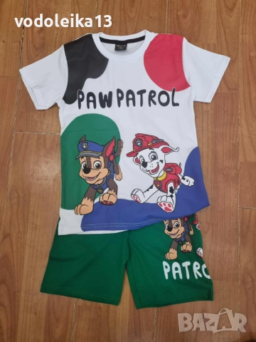 нов шарен комплект с пес патрул