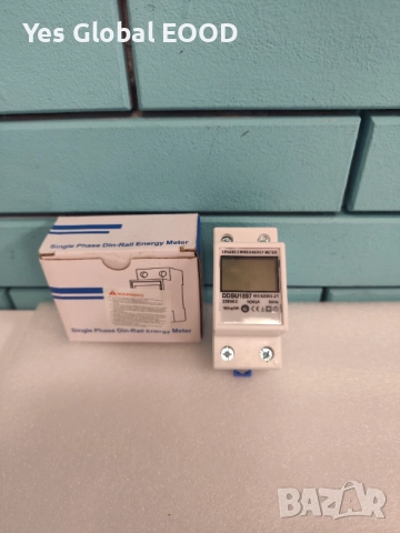 Еднофазен електромер DIN шина 230V 5(80)A с LCD дисплей, снимка 9 - Друга електроника - 52803848