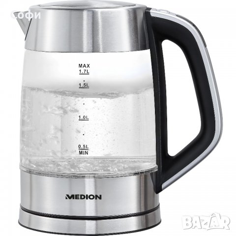 Кана Medion MD 10210, 1.7 L, 2200 W, Inox, снимка 2 - Кани - 36791898