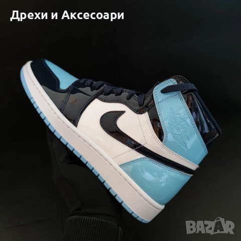 Nike Air Jordan 1 High Blue Chill Нови оригинални размер 43 номер кецове обувки , снимка 5 - Кецове - 37410560