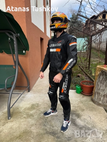 Alpinestars EU58 кожен екип 2 части, снимка 5 - Спортни дрехи, екипи - 52821155