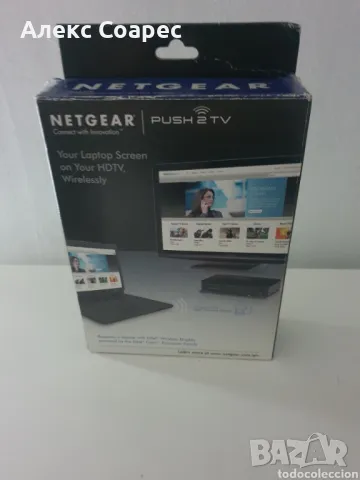 2 броя Безжичен дисплей-адаптер Netgear PTV1000-100PES Push2TV, снимка 6 - Мрежови адаптери - 49003538