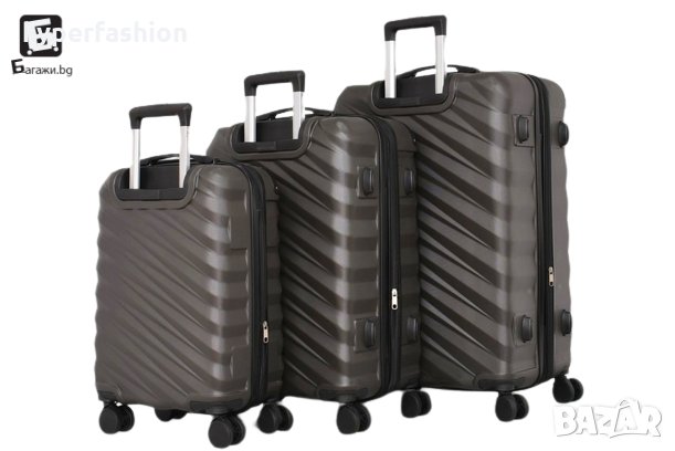 Пластмасови куфари в три размера, КОД: 2308, снимка 6 - Куфари - 42744336