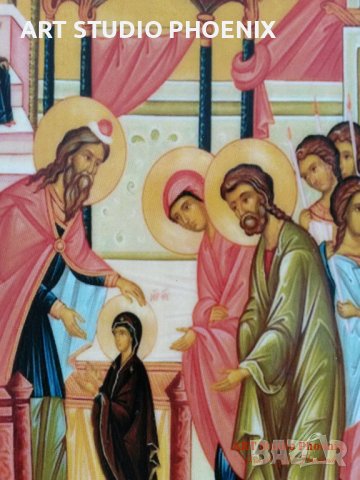 Икона Въведение Богородично ikona Vavedenie Bogorodichno, снимка 2 - Картини - 16450301