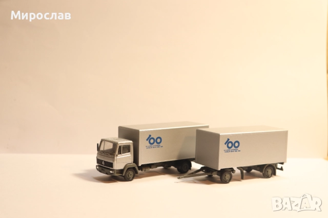 	HERPA 1:87 H0 MERCEDES BENZ 814  КАМИОН МОДЕЛ, снимка 7 - Колекции - 52342562