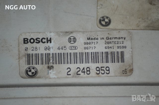 ECU / Компютър двигател BOSCH 0 281 001 445 за BMW 3 (E46) 320 d 2.0d (1998 - 2005), 2 248 959, снимка 2 - Части - 39690028