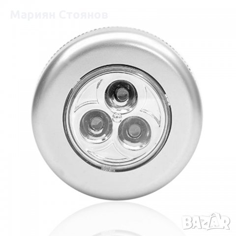 Сензорна LED лампа за шкафове гардероби таван стена килер светодиодна нощна, снимка 3 - Лед осветление - 29433106