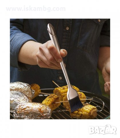 СИЛИКОНОВА ЧЕТКА С МЕТАЛНА ДРЪЖКА ЗА МАЗАНЕ - код СТОМАНЕНА ДРЪЖКА, снимка 6 - Прибори за хранене, готвене и сервиране - 33907038