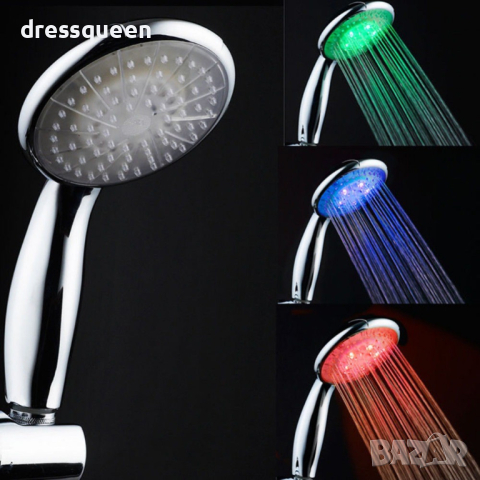 808 Светеща слушалка за душ, снимка 9 - Други стоки за дома - 44571512