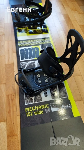 Сноуборд Rome Mechanic + автомати, снимка 4 - Зимни спортове - 54180087