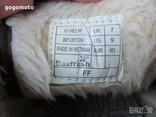 зимни мокасини BOXFRESH®,N- 39 - 40, естествена кожа + топла подплата,зимни полу боти,GOGOMOTO.BAZAR, снимка 18 - Мъжки боти - 35638513
