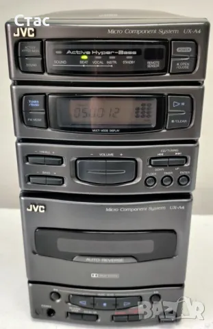 Jvc ux-a4 микро компонент-2х22w/4-16 oma, снимка 1 - Аудиосистеми - 49594397