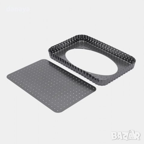 3443 Правоъгълна форма за печене с падвижно дъно, перфорирана, снимка 4 - Съдове за готвене - 39134561