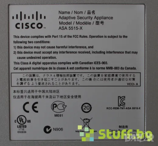 Cisco ASA 5515-X firewall, снимка 4 - Рутери - 50033341