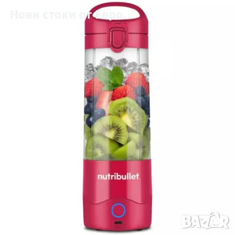 Преносим блендер Nutribullet® NBP003MA, Чаша 475 мл, USB-C, Магента, снимка 1