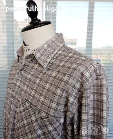 Salewa Outdoor -мъжка карирана  риза за туризъм/лов/планина размер L, снимка 10 - Ризи - 44350593
