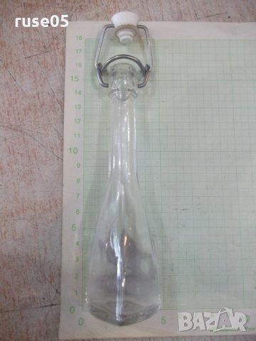Шише с порцеланова клапа за затваряне и метална апликация, снимка 5 - Други ценни предмети - 33715070