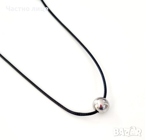 Колие с елемент от медицинска стомана , снимка 1