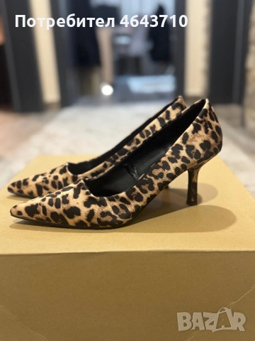 Дамски ток с леопардов принт, снимка 2 - Дамски обувки на ток - 53918889