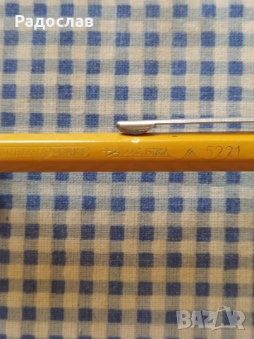 стар механичен молив Bohemia Works Blue Star, снимка 6 - Антикварни и старинни предмети - 54160369