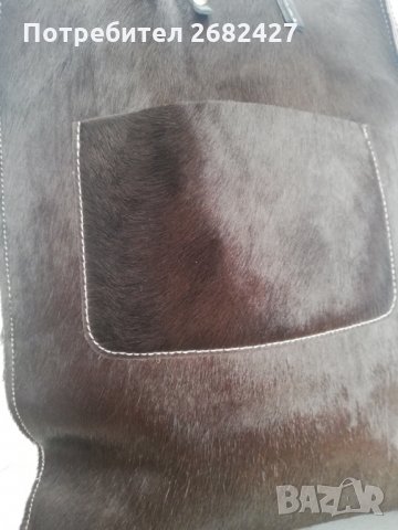 ИТАЛИАНСКА КОЖЕНА ЧАНТА С КОСЪМ , снимка 2 - Чанти - 29972305