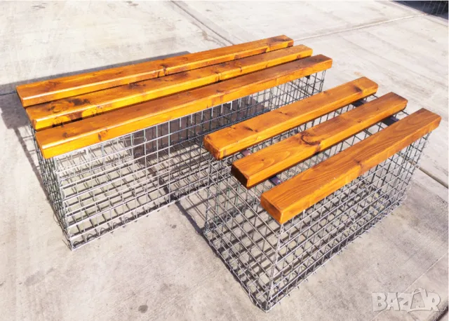 Габиони декорация в градината --Мебели, маса, пейка, столче --Интериор, барбекю, езерце, водопад.. , снимка 5 - Градински мебели, декорация  - 47530970