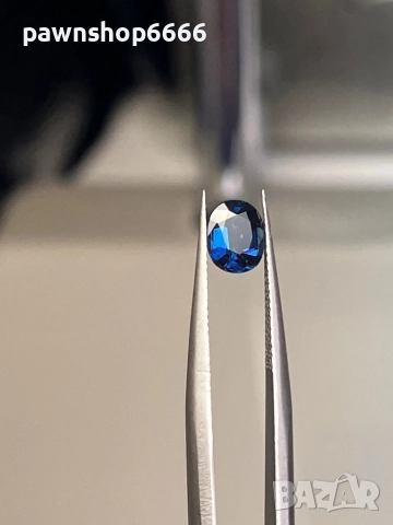 Естествен синьо-зелен сапфир – 0.85 ct  Овал  Отличен търговски клас, снимка 3 - Други - 52652693