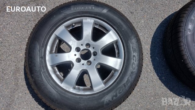4 броя зимни гуми с оригиналми лети джанти за Мерцедес, снимка 4 - Гуми и джанти - 37614167