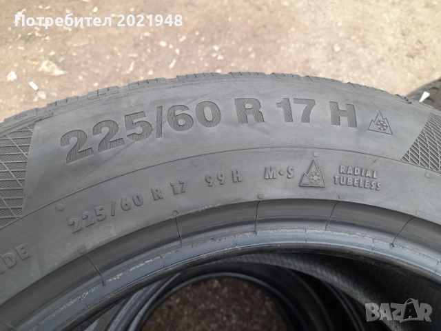 Продава гуми 225 60 17 цола,Континентал, снимка 3 - Гуми и джанти - 52265324